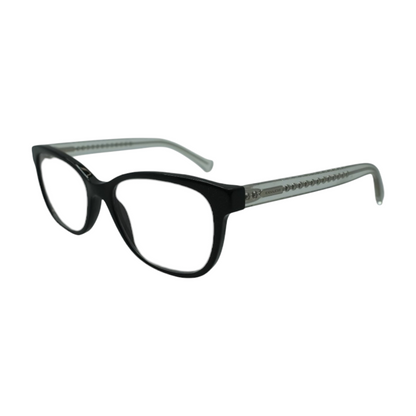 Black HC 6072 Oval Prescription Eyewear