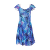 Chameleon Blue Tropical Mini Dress – Image 1