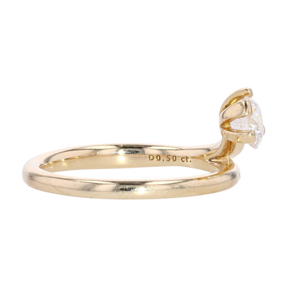 1/2 ctw 14K Yellow Gold Lab Grown Diamond Fashion Ring