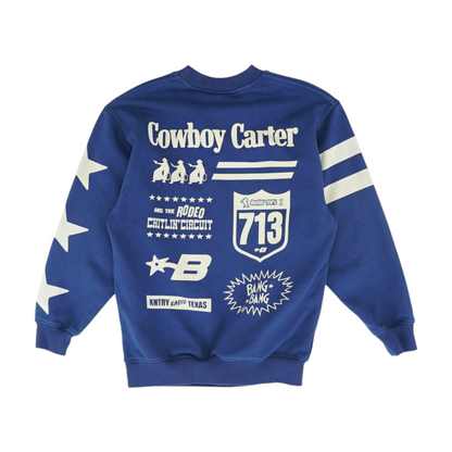 Navy Solid Sweatshirt Pullover