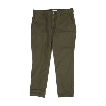 Brown Solid Casual Pants