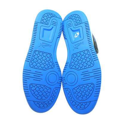 Blue High-Top Athletic Shoes