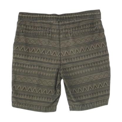 Gray Print Chino Shorts