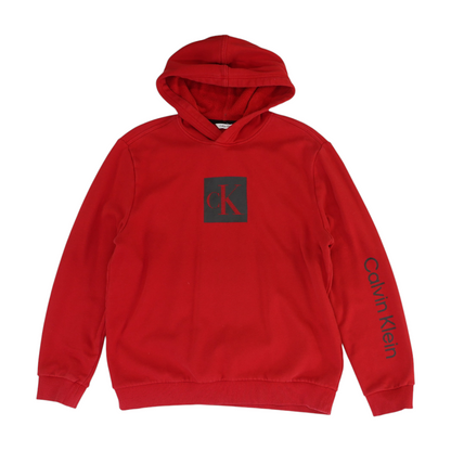 Red Solid Hoodie Pullover