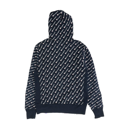 Champion Navy Print Hoodie Pullover – Image 2