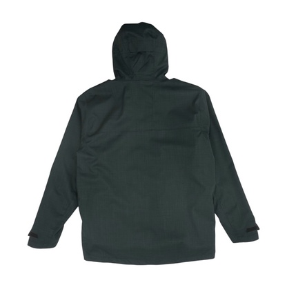 Black Solid Rain Jacket
