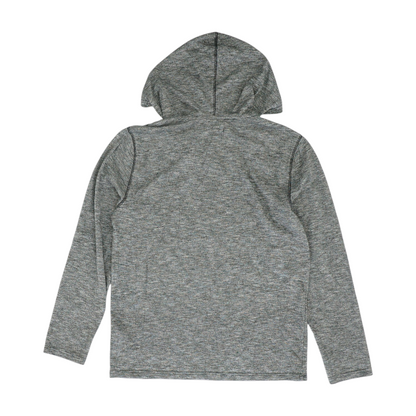 Gray Solid 1/4 Zip Sweater