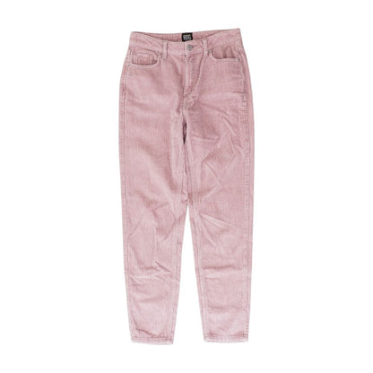 Pink Solid Five Pocket Pants
