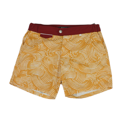 Yellow Abstract Swim Bottom