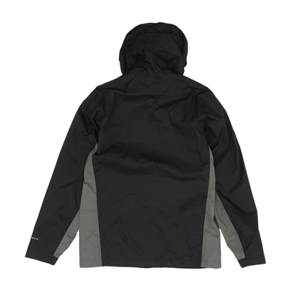 Black Solid Rain Jacket