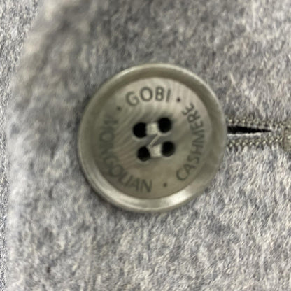 Gray Classic Single Breasted Cashmere Coat