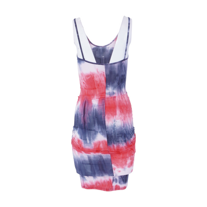 Multi Tie-Dye Midi Dress