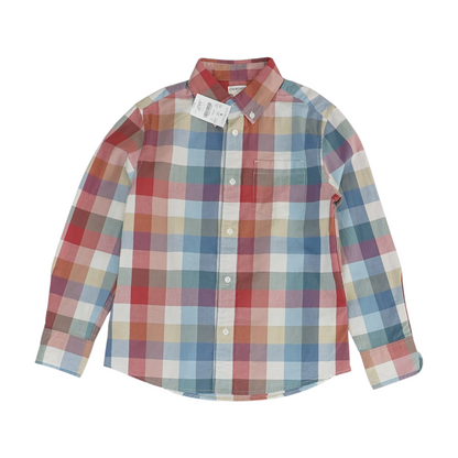 Multi Check Long Sleeve Button Down