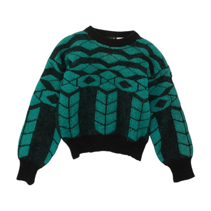 Vintage Multi Abstract Pullover Sweater