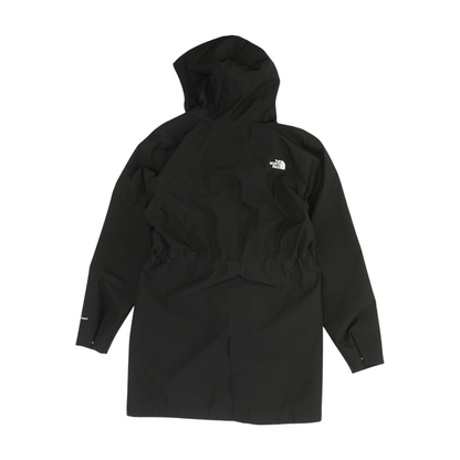 Black Solid Rain Jacket