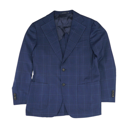 Navy Plaid Sport Coat