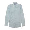 White Print Long Sleeve Button Down