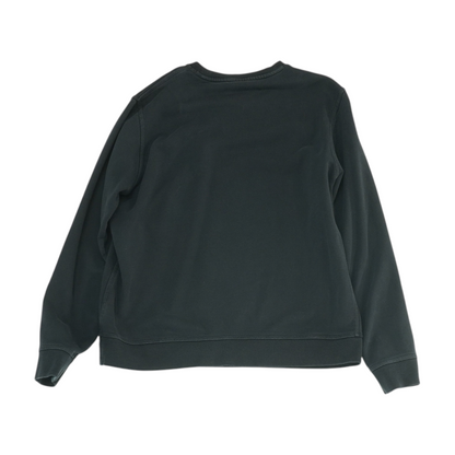 Black Solid Sweatshirt Pullover