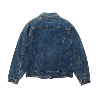 Blue Solid Denim Jacket