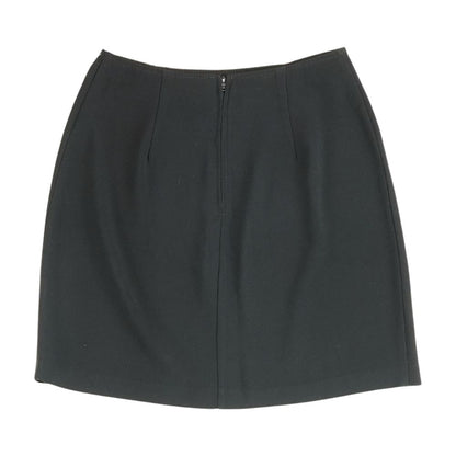 Black Solid Mini Skirt