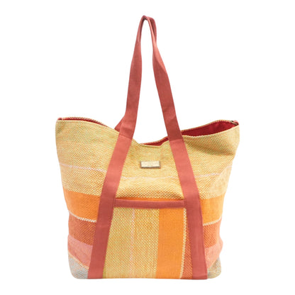 Multicolored Woven Tote Bag