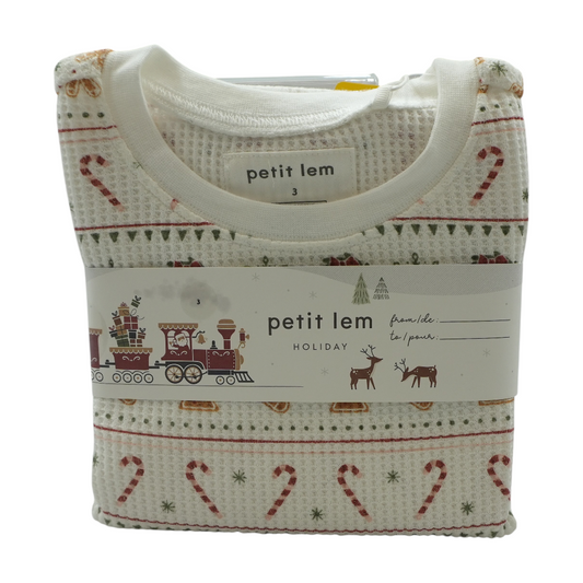 White Print Pajama Set