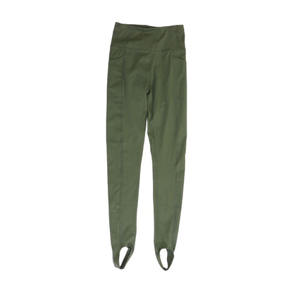 Green Solid Leggings