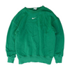 Green Solid Sweatshirt Pullover
