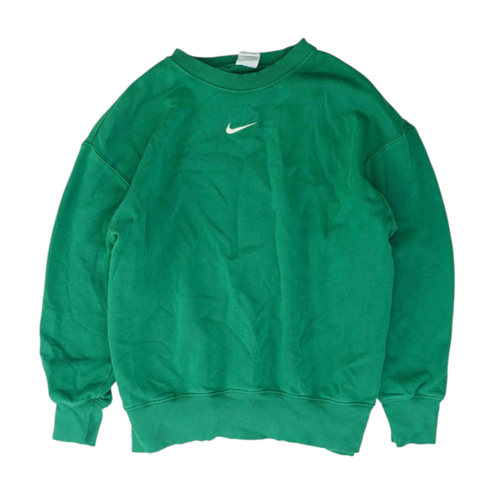 Green Solid Sweatshirt Pullover