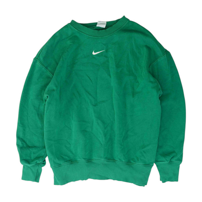 Green Solid Sweatshirt Pullover
