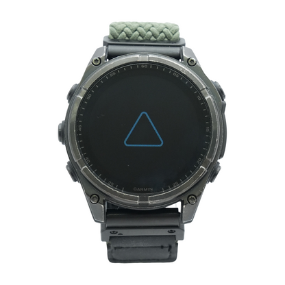 47mm Fenix 8 Solar Black Smartwatch Green Band M/L