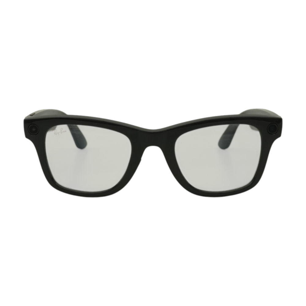 Black Wayfarer Smart Glasses