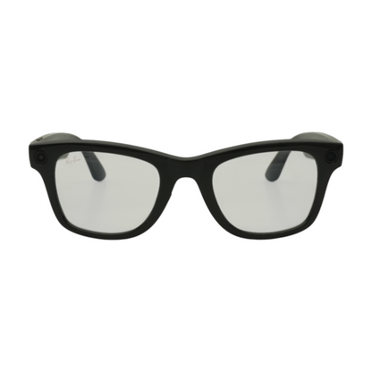 Black Wayfarer Smart Glasses