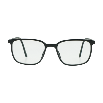 Black Modern Wander Rectangle Prescription Eyewear