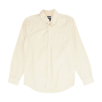 Peach Solid Long Sleeve Button Down