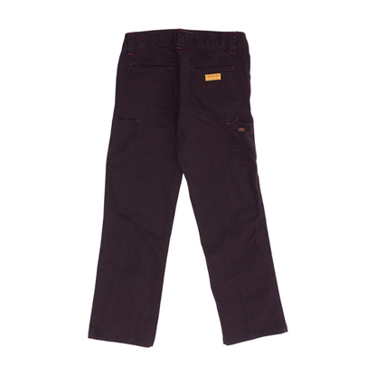 Burgundy Straight Jeans