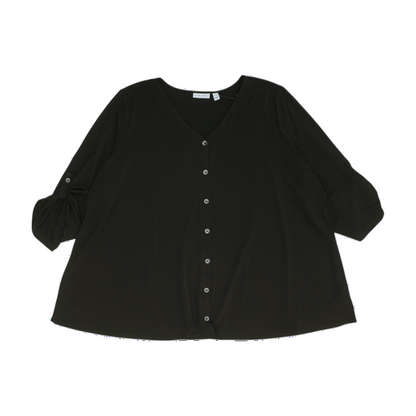 Black Plus Button Down
