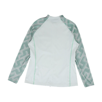 White Color Block Active Jacket