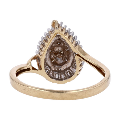 10K Two-Tone Gold Diamond Fashion Ring