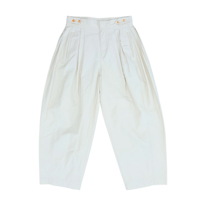 Beige Wide Leg Pants