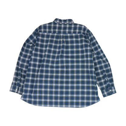 Blue Plaid Long Sleeve Button Down