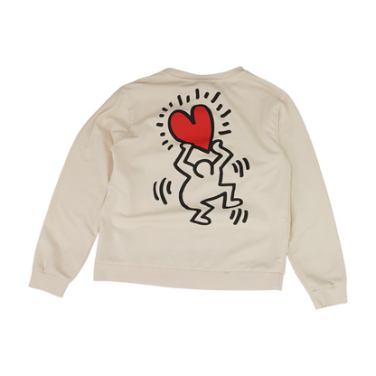 Beige Solid Sweatshirt Pullover