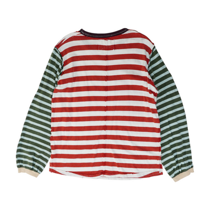 Red Striped Sweatshirt Pullover