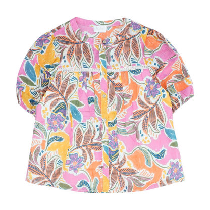 Multi Floral Button Down