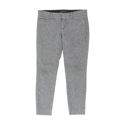 Gray Solid Dress Pants
