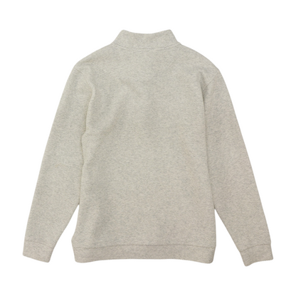 Gray Solid 1/4 Zip Pullover