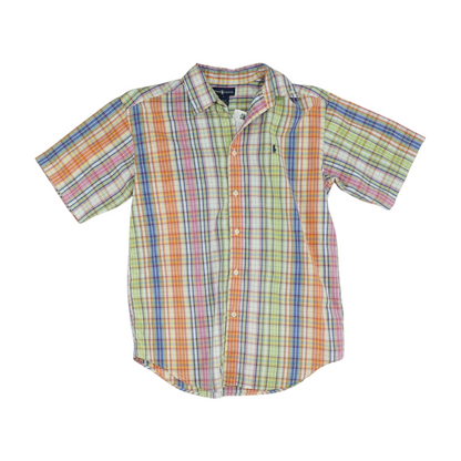Multi Plaid Short Sleeve Button Down