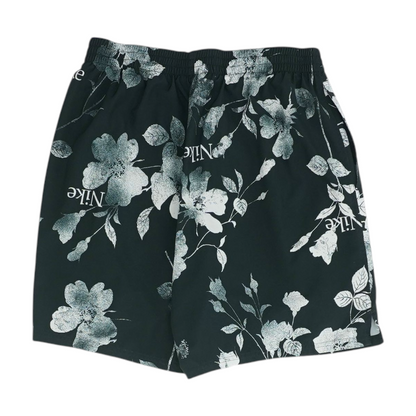 Black Floral Active Shorts