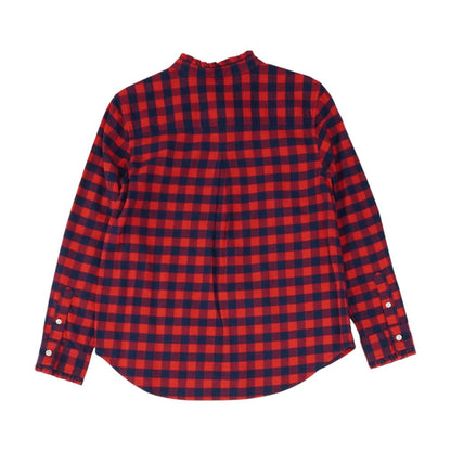 Red Check Button Down