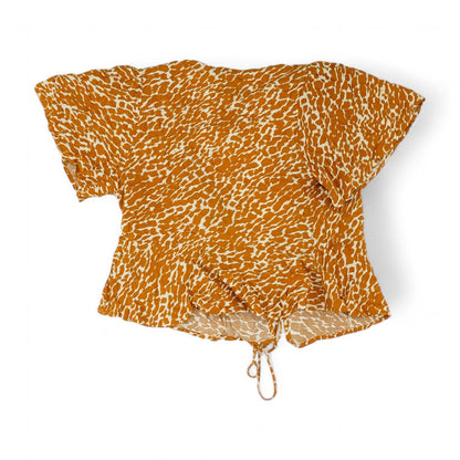 Rust Misc Short Sleeve Blouse